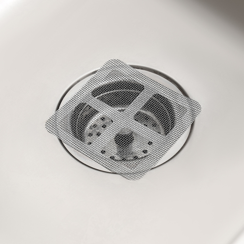 Shower Drain Covers Disposable Hair Catchers Floor Sink Mesh Strainer Bathroom Filter Stickers 4