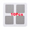 Shower Drain Covers Disposable Hair Catchers Floor Sink Mesh Strainer Bathroom Filter Stickers 6