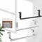Stainless Steel Towel Rack Over Door Bar Hanger Towel Rag Rack Bathroom Kitchen Shelf Holder 0