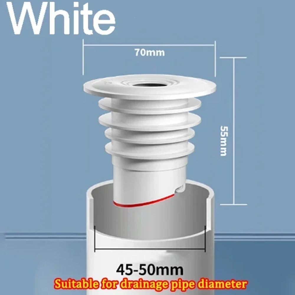 Water Plug Silicone Drains Sewer Pipe Sealing Ring Anti Odor Floor Drain Stopper Shower Drainer Bat 4
