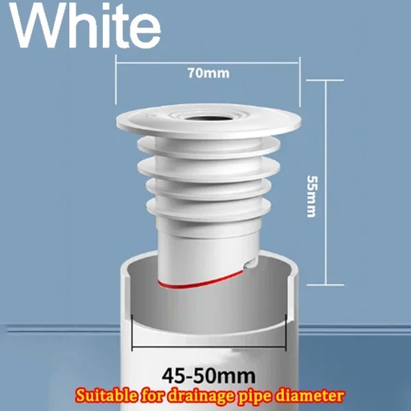 Water Plug Silicone Drains Sewer Pipe Sealing Ring Anti Odor Floor Drain Stopper Shower Drainer Bat 4
