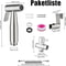 Stainless Steel Handheld Bidet Toilet Sprayer Kit With Way Valve For Personal Hygiene Pet Bathing 2