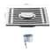 Stainless Steel Square Floor Drain Antiodor With Removable Cover For Bathroom Laundry 6