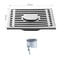 Stainless Steel Square Floor Drain Antiodor With Removable Cover For Bathroom Laundry 6