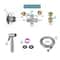 Stainless Steel Handheld Bidet Toilet Sprayer Kit Shattaf Jet For Personal Hygiene 6