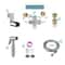 Stainless Steel Handheld Bidet Toilet Sprayer Kit Shattaf Jet For Personal Hygiene 8