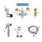 Stainless Steel Handheld Bidet Toilet Sprayer Kit Shattaf Jet For Personal Hygiene 8
