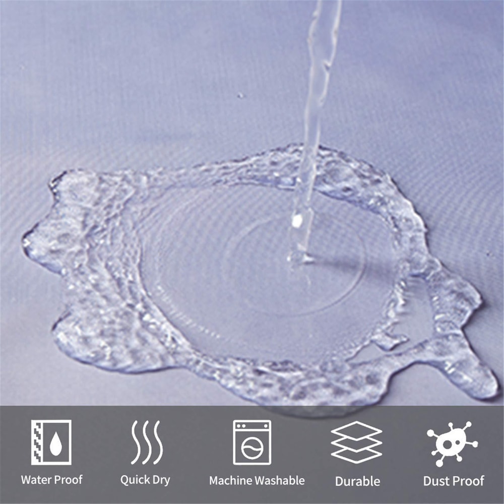 Waterproof Bathroom Curtain Gradual Change Digital Printing Polyester Thickened Shower Cover 2