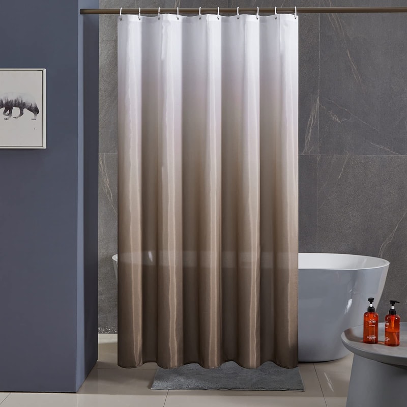 Waterproof Bathroom Curtain Gradual Change Digital Printing Polyester Thickened Shower Cover 8
