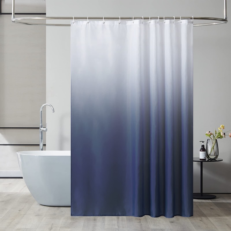 Waterproof Bathroom Curtain Gradual Change Digital Printing Polyester Thickened Shower Cover 9