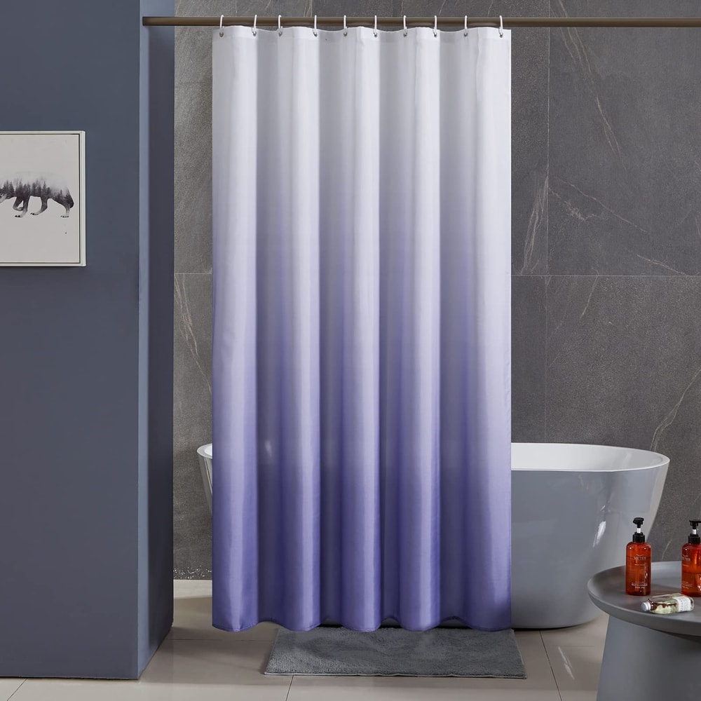 Waterproof Bathroom Curtain Gradual Change Digital Printing Polyester Thickened Shower Cover 10