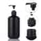 Refillable Shampoo Conditioner Body Lotion Container Matte Black Liquid Soap Dispenser For Hotel Su 1