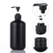 Refillable Shampoo Conditioner Body Lotion Container Matte Black Liquid Soap Dispenser For Hotel Su 1