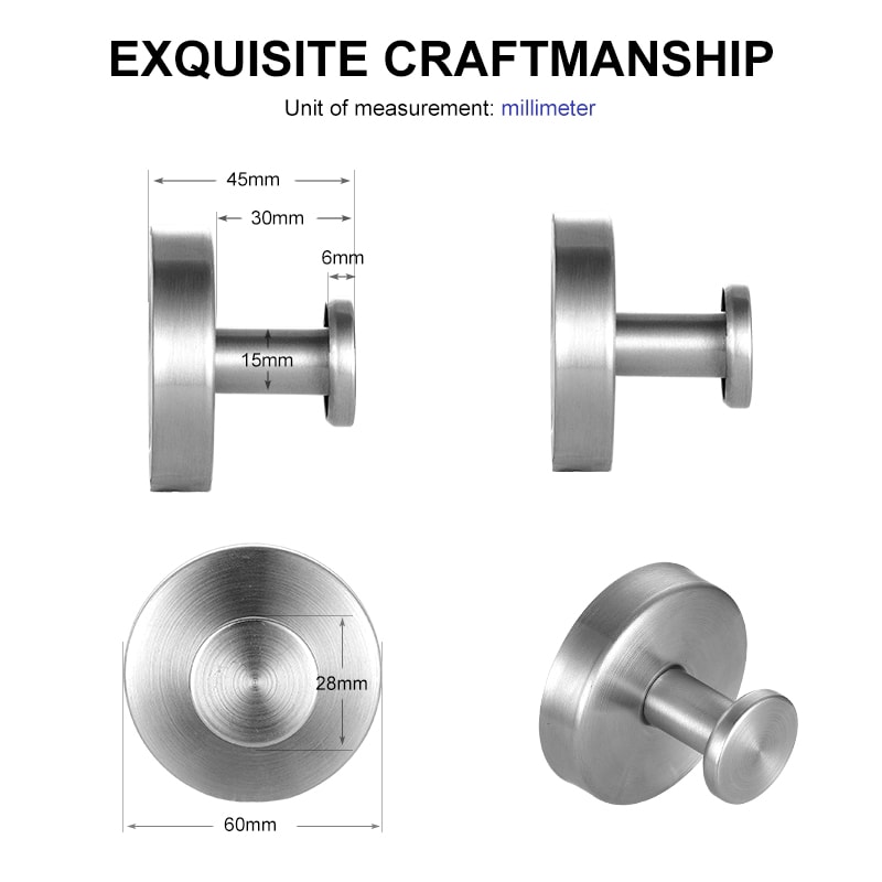 Waterproof Reusable Stainless Steel Suction Cup Hook Punchfree Wall Mount Hooks For Kitchen Bathroo 4