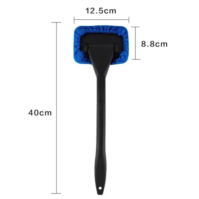Windshield Cleaning Tool Car Window Cleaner Brush Kit Auto Glass Wiper With Long Handle For Inside