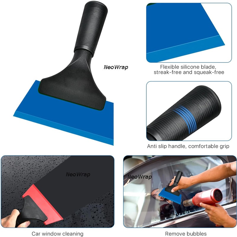Mini Silicone Squeegee Auto Glass Cleaner Window Tint Scraper Rubber Wiper For Windshield Mirror Sh 2