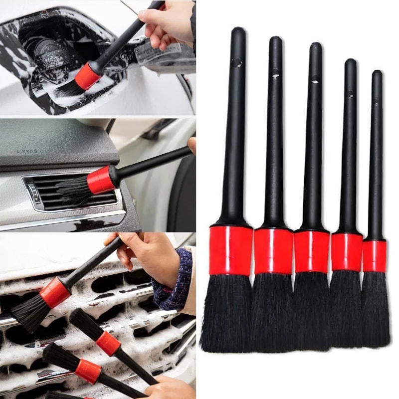 Car Detailing Brush Set For Dashboard Air Outlet Wheel Cleaning Brushes 4