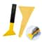 Snow Frost Ice Removal Shovel Scraper for Car Windshield Triangle Window Tinting Squeegee with Non-Slip Long Handle