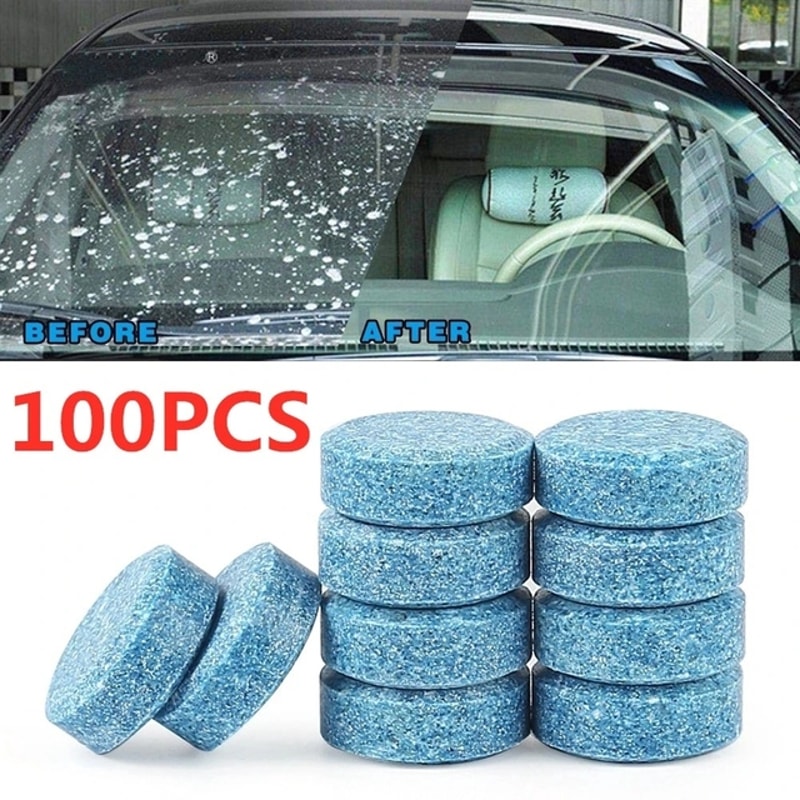 Effervescent Tablet Solid Cleaner Car Windscreen Cleaner Auto Wiper Glass Cleaning Concentrated Det 8
