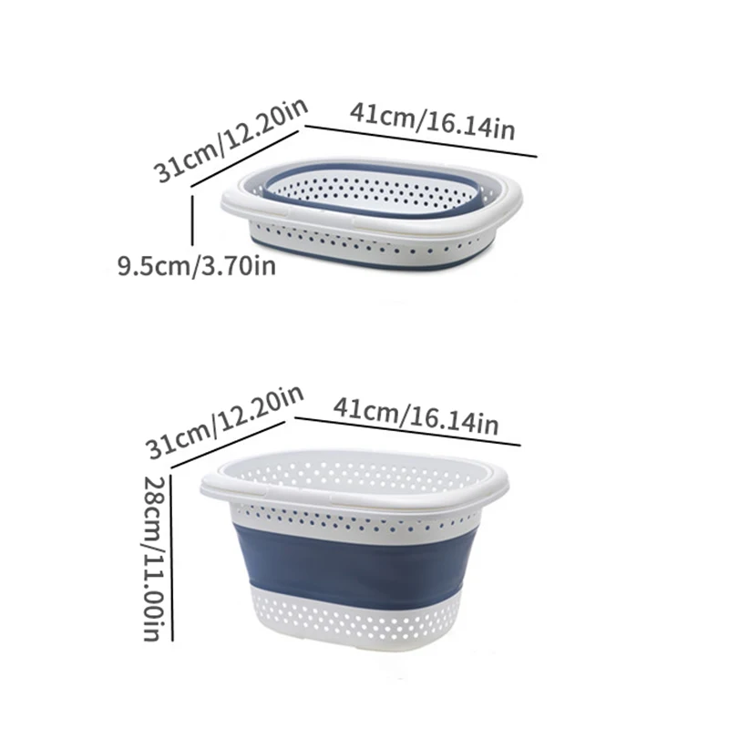 Folding Collapsible Plastic Laundry Basket Large Pop Up Bathroom Dirty Clothes Storage Container 4