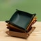 Desktop Storage Tray Organizer PU Leather Basket For Jewelry Cosmetic Key Stuff 0