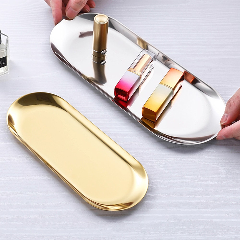Nail Art Equipment Plate Stainless Steel Cosmetic Storage Tray False Nails Dish Doctor Surgical Den 5