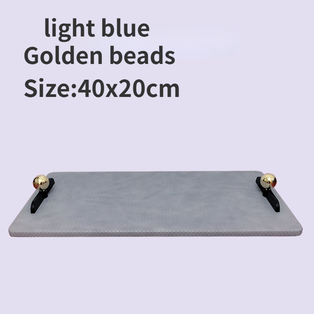 Living Room Ornaments Leather Storage Tray Rectangular Makeup Jewelry Tray For Bedroom Coffee Table 7