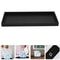 Compact Black Silicone Bathroom Vanity Tray For Jewelry Perfume Pressed Powder Storage Daily Use 2