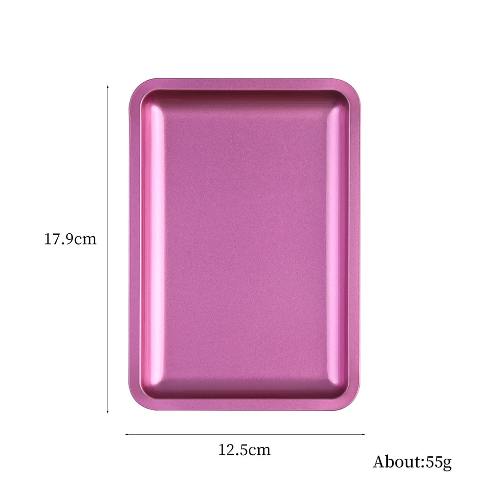 Colorful Stainless Steel Nail Tray Multifunctional Desktop Storage For Nail Art Nail Tools Tray For 4
