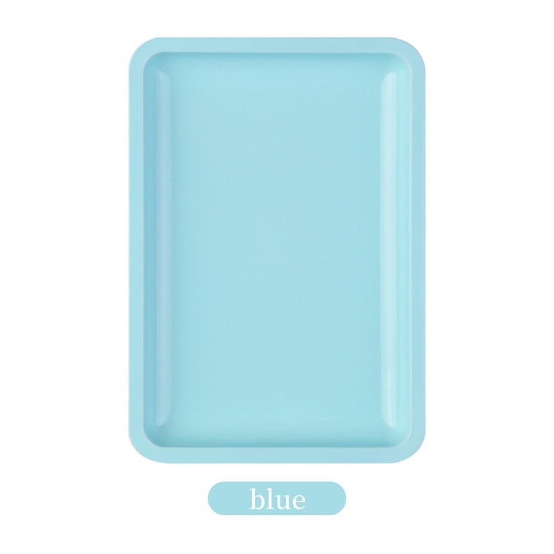 Colorful Stainless Steel Nail Tray Multifunctional Desktop Storage For Nail Art Nail Tools Tray For 8