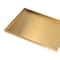 Gold Plate Modern Metal Rectangle Storage Tray for Cosmetic and Jewelry Display Stainless Steel Tray