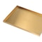 Gold Plate Modern Metal Rectangle Storage Tray for Cosmetic and Jewelry Display Stainless Steel Tray