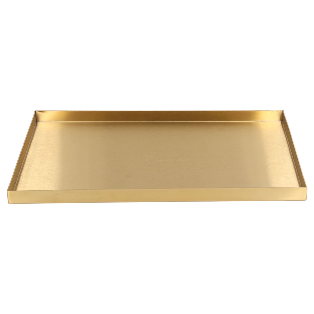 Gold Plate Modern Metal Rectangle Storage Tray for Cosmetic and Jewelry Display Stainless Steel Tray