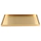 Gold Plate Modern Metal Rectangle Storage Tray for Cosmetic and Jewelry Display Stainless Steel Tray