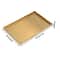 Gold Plate Modern Metal Rectangle Storage Tray for Cosmetic and Jewelry Display Stainless Steel Tray