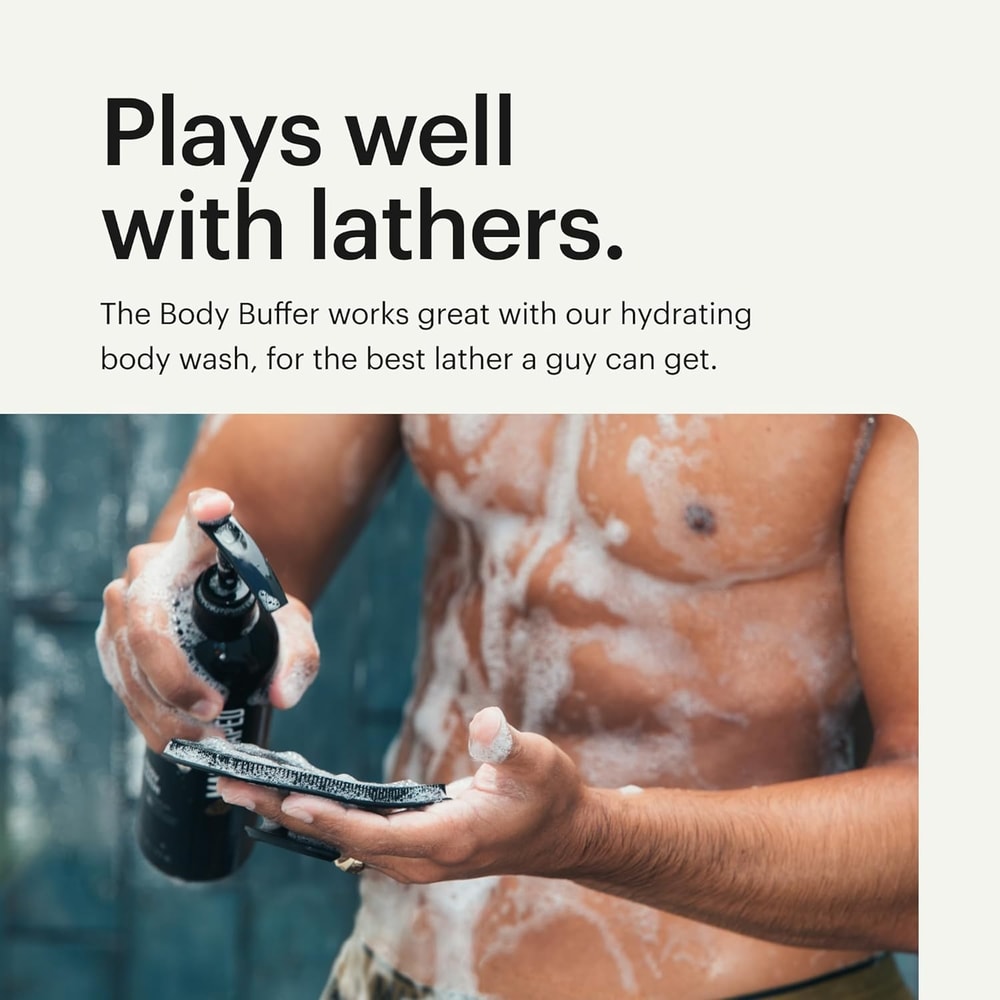 Gentle Silicone Exfoliating Body Cleansing Scrubber Manual Shower Brush For Men With Massage 3