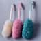 Hanging Mesh Back Scrubber Brush Long Handle Soft Exfoliating Shower Sponge For Body 0