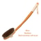 Bamboo Bath Brush With Long Curved Handle Pig Mane Back Scrubber For Massage Cleaning Foldable 5