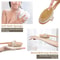 Bamboo Bath Brush With Long Curved Handle Pig Mane Back Scrubber For Massage Cleaning Foldable 4
