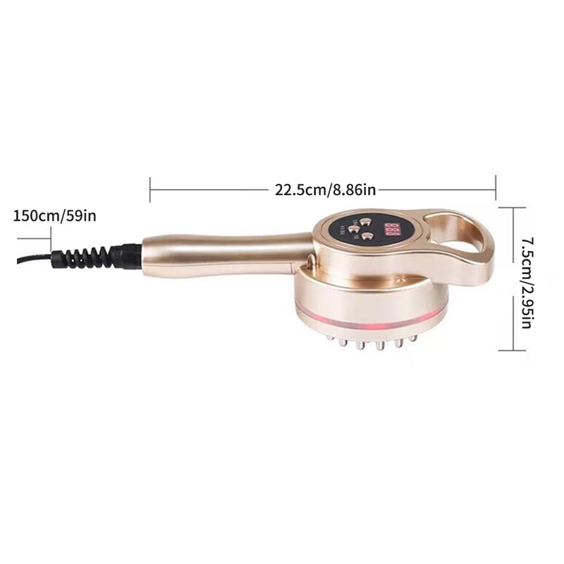 Body Slimming Electric Meridian Brush Scraping Massage Anti Cellulite Fat Burner Microcurrent Guash 6