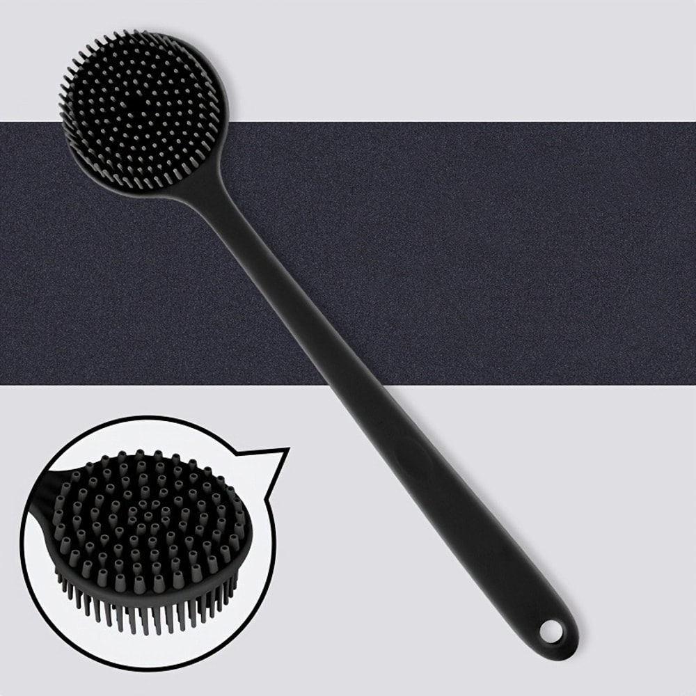 Soft Skin Massager For Men And Women Long Handle Back Scrubber Brush For Bath Spa 0