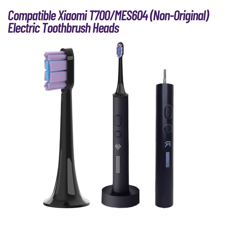 Replacement Brush Heads For Electric Toothbrush Dupont Bristle With Caps 5