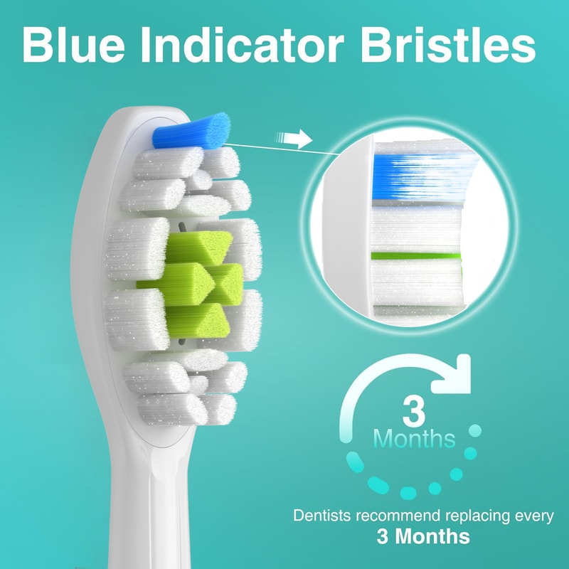 Replacement Toothbrush Heads For Philips Soft Electric Brush Compatible Pack 2