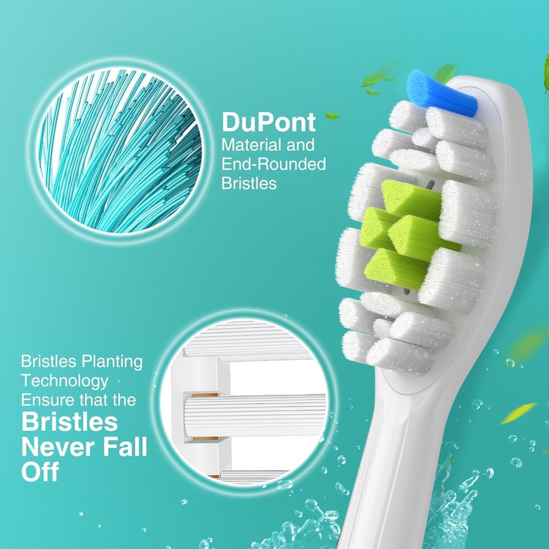 Replacement Toothbrush Heads For Philips Soft Electric Brush Compatible Pack 3