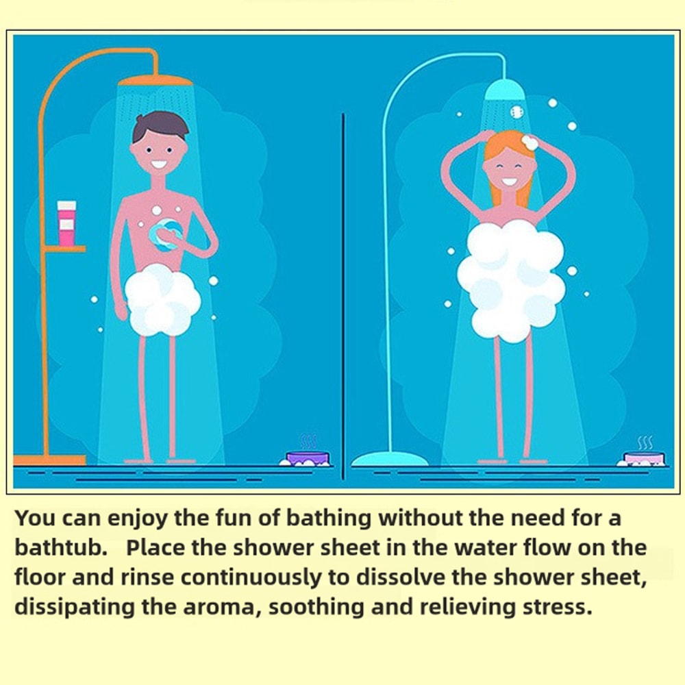 Natural Lavender Shower Bomb Essential Oil Moisturizing Bath Salt Tablets Stress Relieving for Men and Women