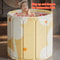 Portable Folding Bathtub Simple Bathtub Longlasting Durable Thick Adult Bathtub With Temperature Co 0