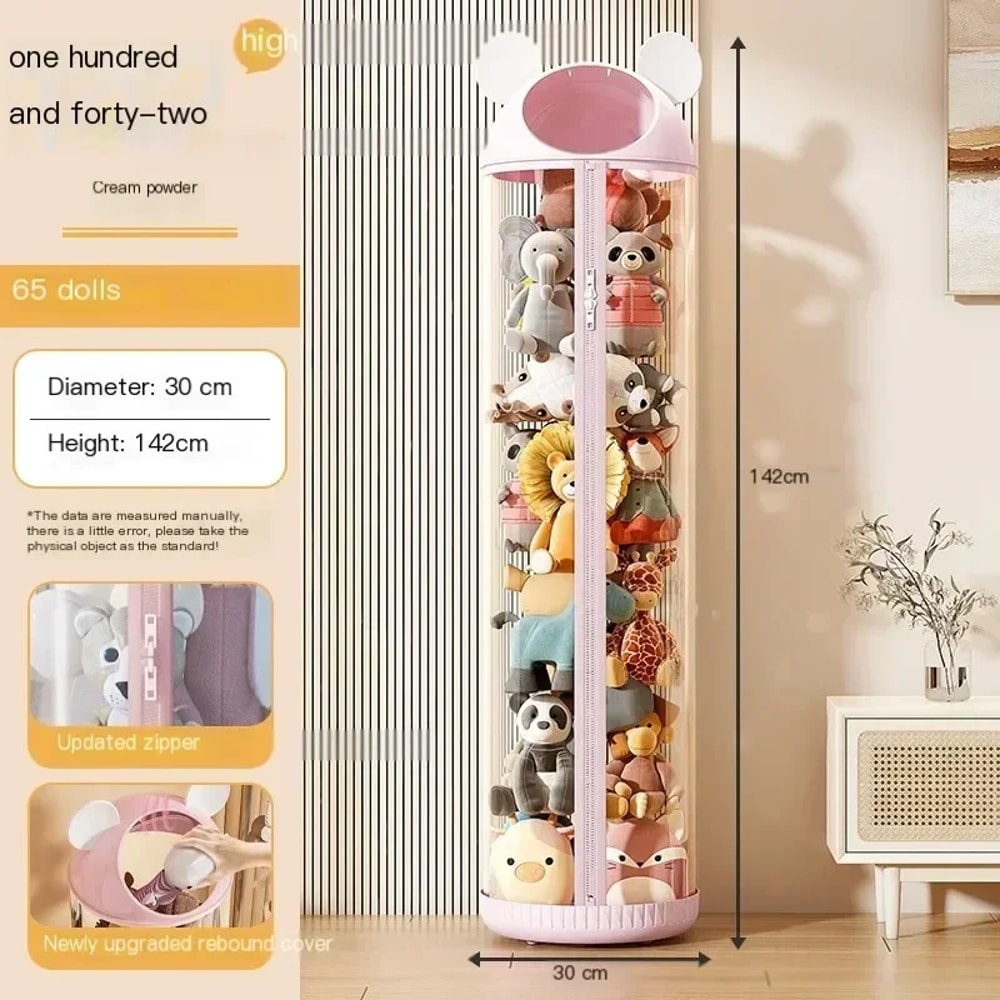 Household Storage Box For Toys Transparent Toy Storage Bucket For Kids And Dolls 4