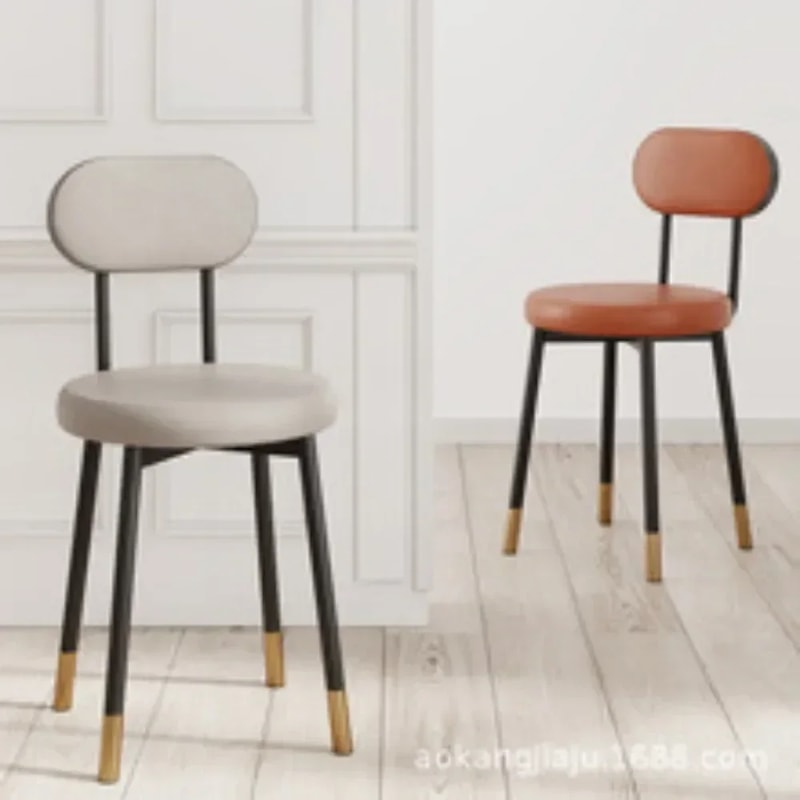 Breathable Creative Dining Chair Home Light Luxury Dining Table And Chair Soft Packaging Bedroom Dr 1