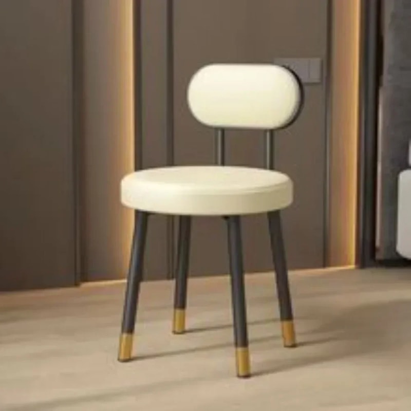 Breathable Creative Dining Chair Home Light Luxury Dining Table And Chair Soft Packaging Bedroom Dr 2