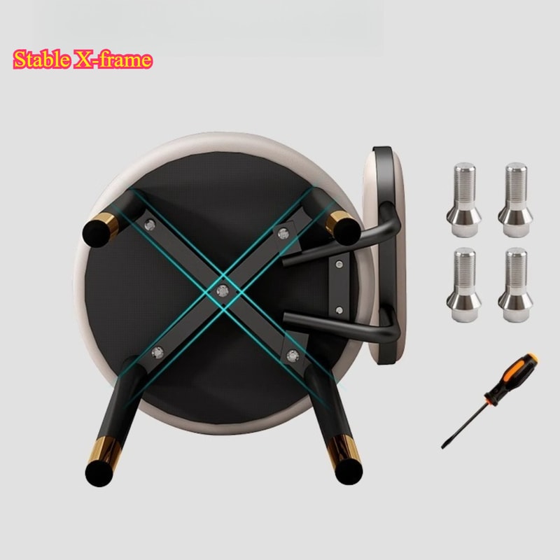 Breathable Creative Dining Chair Home Light Luxury Dining Table And Chair Soft Packaging Bedroom Dr 4